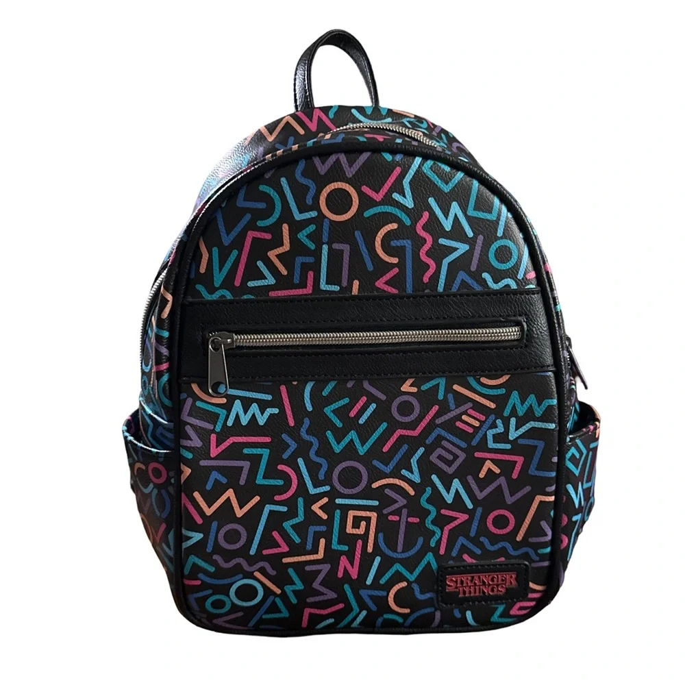 Stranger Things Mini Backpack Netflix Funko Geometric Print NWT